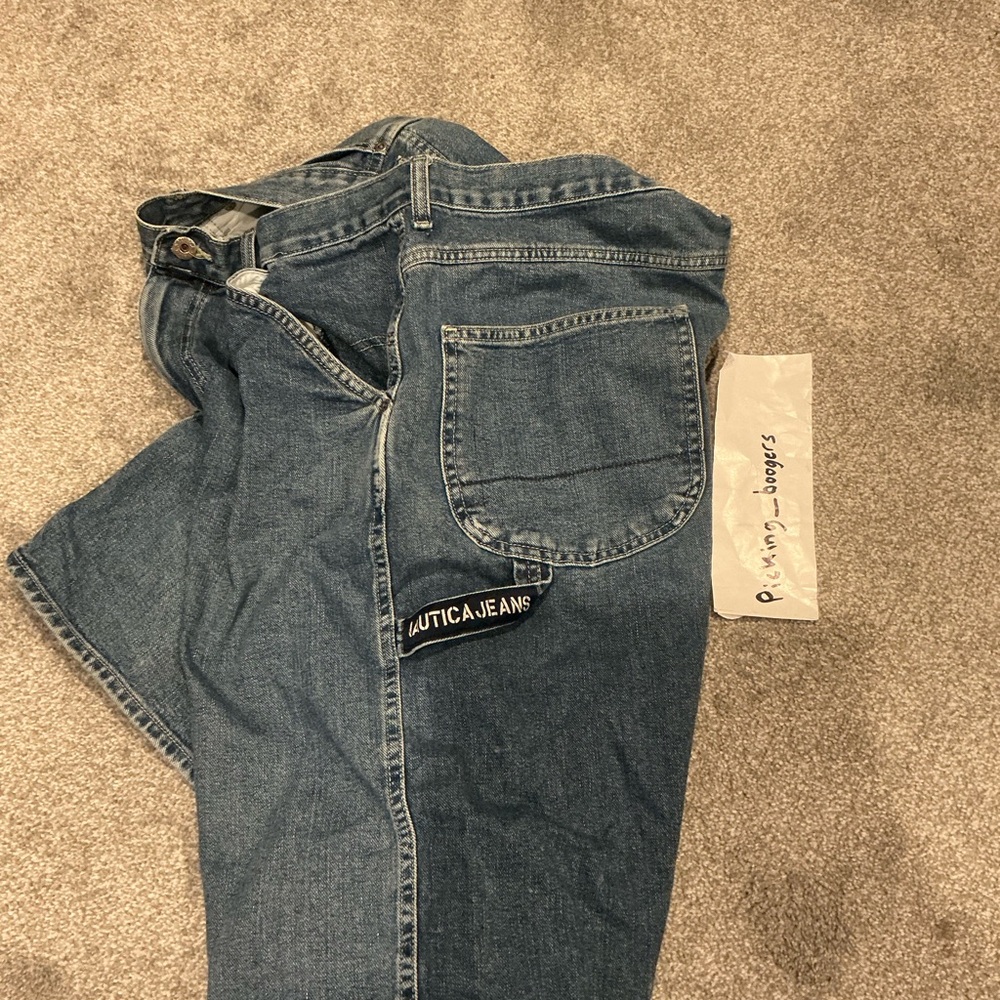 Nautica carpenter‎ denim Shorts jeans, featuring utility pockets Size 36 - Picture 5 of 7